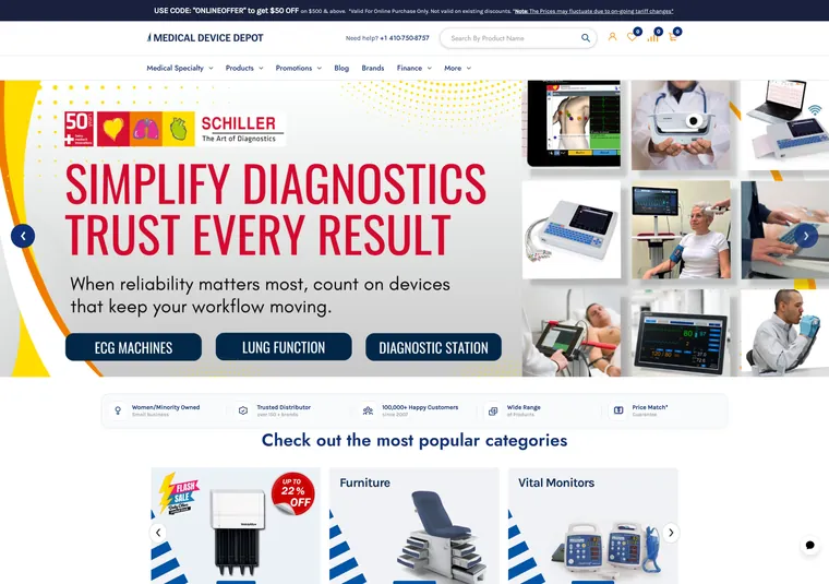 Medical Device Depot storefront
