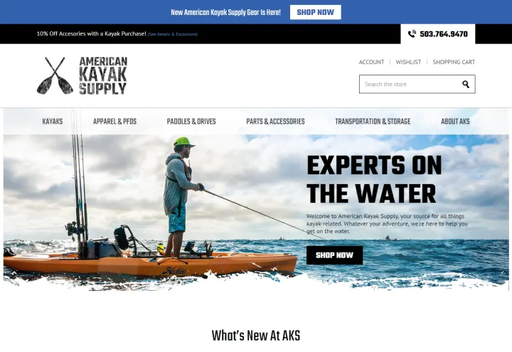 American Kayak storefront