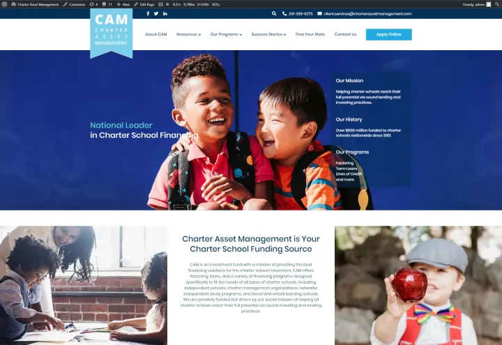 Charter Asset Management website