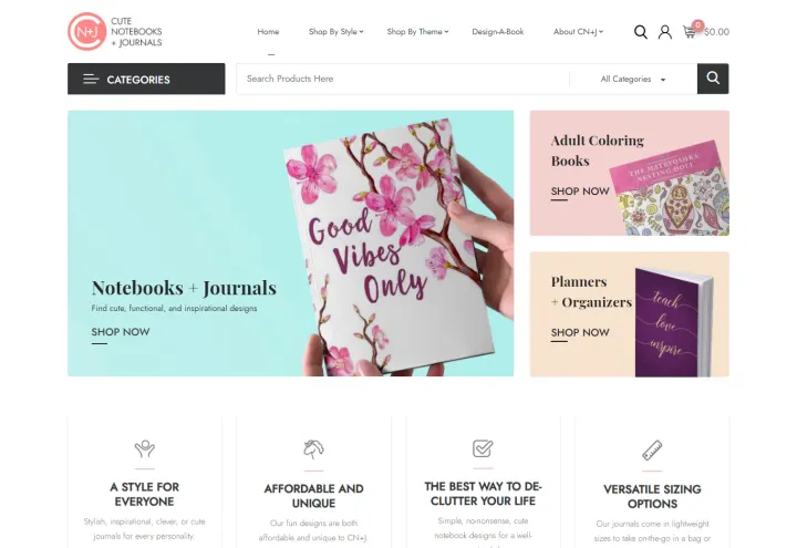 Cute Notebooks and Journals store