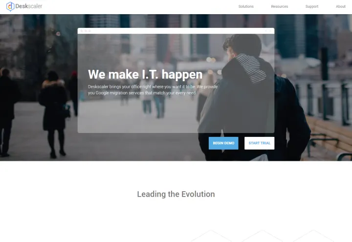 Deskscaler website
